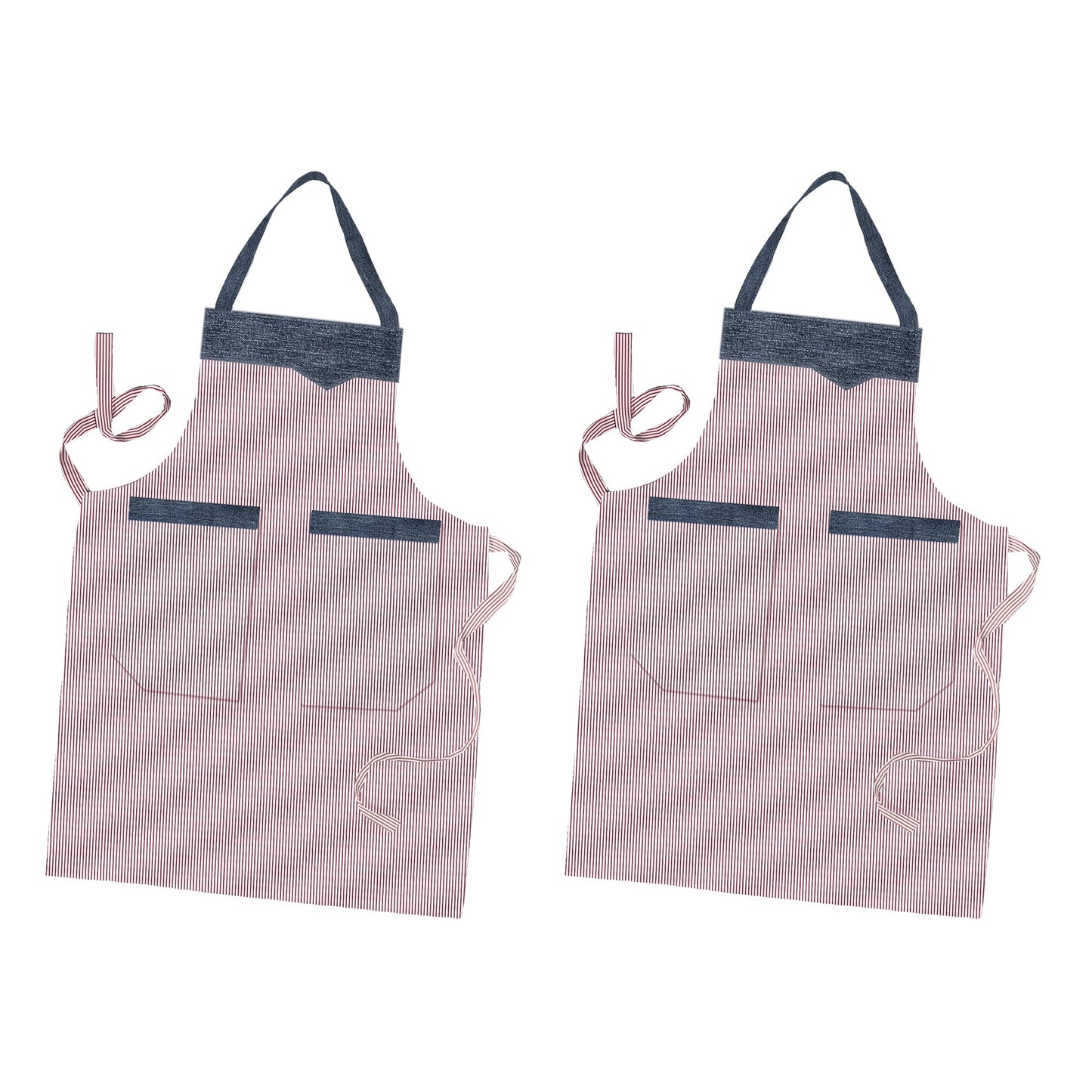 Aapon mini market -Cooking Apron for Women with Double Pocket~5452