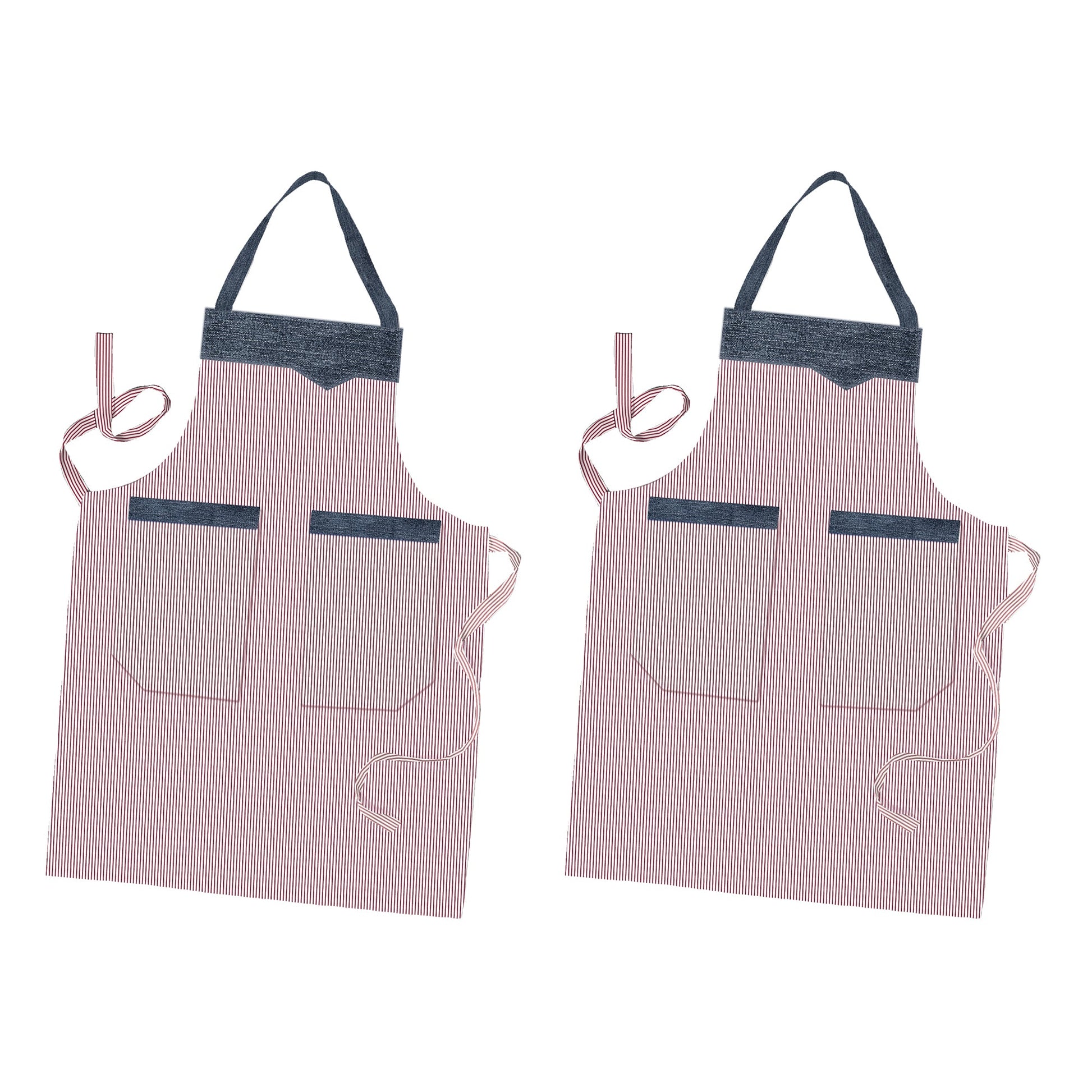 Aapon mini market -Cooking Apron for Women with Double Pocket~5452