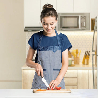 Aaponminimarket Women’s Double Pocket Cooking Apron
