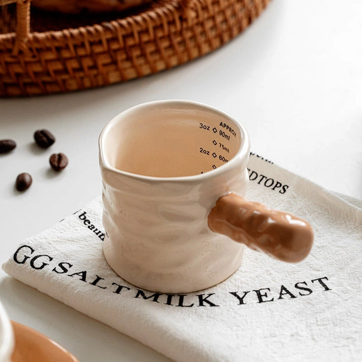 Aaponminimarket Ceramic Coffee Measuring Cup