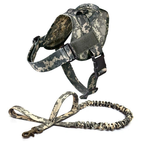 Aaponminimarket Military Tactical Dog Harness Patrol K9 Working Pet
