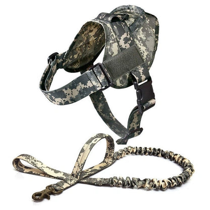 Aaponminimarket Military Tactical Dog Harness Patrol K9 Working Pet