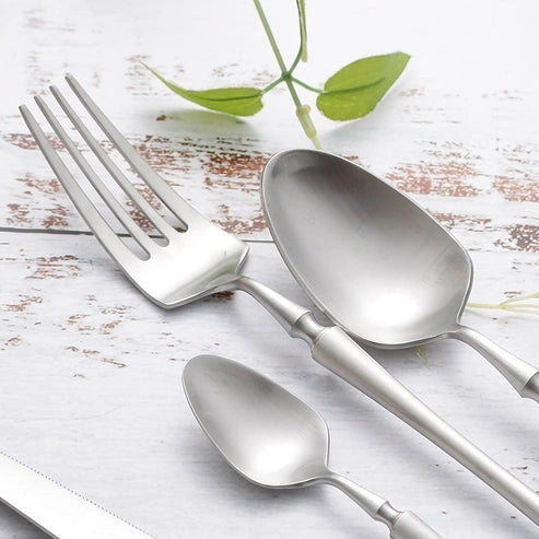 Aaponminimarket 304 Stainless Steel Steak Cutlery Set