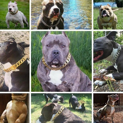 Aaponminimarket 32MM Strong Metal Dog Chain Collars