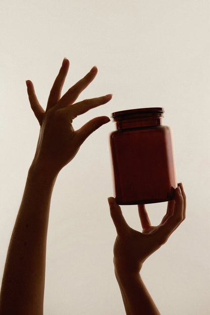 Aaponminimarket Amber Storage Jar Set