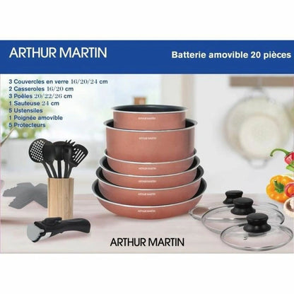 Aaponminimarket Arthur Martin 20-Piece Cookware Set