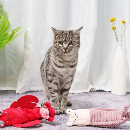 Aaponminimarket Automatic Interactive Plush Electric Cat Toy