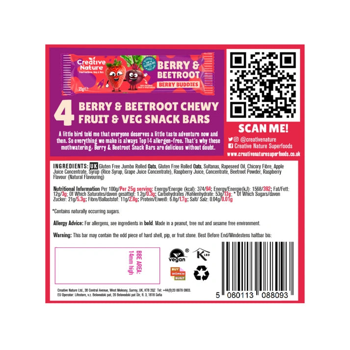 Aaponminimarket Berry & Beetroot Kids Snack Bar – Multipack