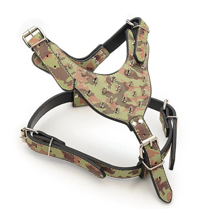 Aaponminimarket Dog Zinc alloy Rivets Spiked Studded Harness