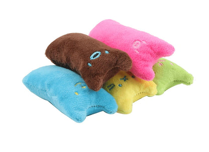 Aaponminimarket Interactive Catnip Infused Plush Toy Pillow