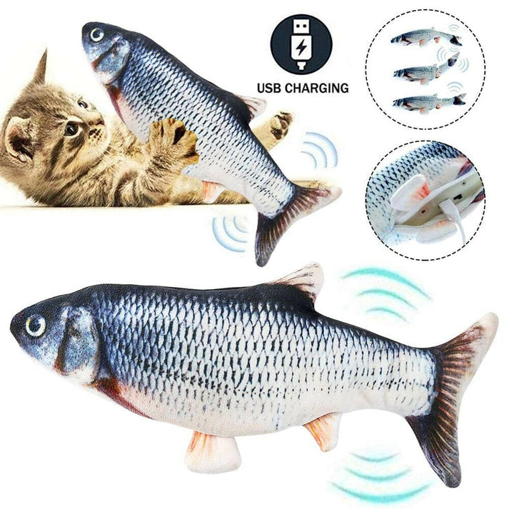 Aaponminimarket Interactive Electric Fish Cat Toy