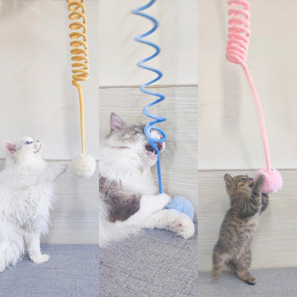 Aaponminimarket Interactive Rabbit Hair Ball Cat Toy