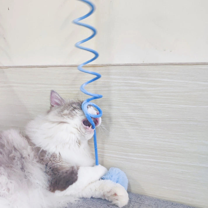 Aaponminimarket Interactive Rabbit Hair Ball Cat Toy