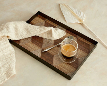 Aaponminimarket June Rectangle Iron Serving Tray