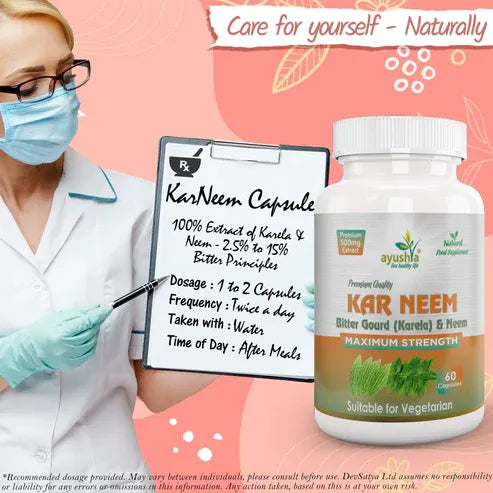 Aaponminimarket KarNeem (Karela Neem) Capsule