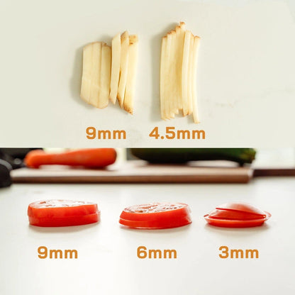 Aaponminimarket NNEDSZ 3 In 1 Mandolin Slicer Stainless Steel Blade Bowl Fit