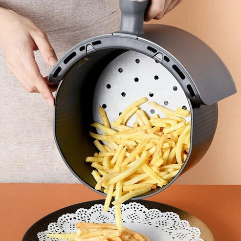 Aaponminimarket Non-Stick Air Fryer Parchment Liners - 18CM