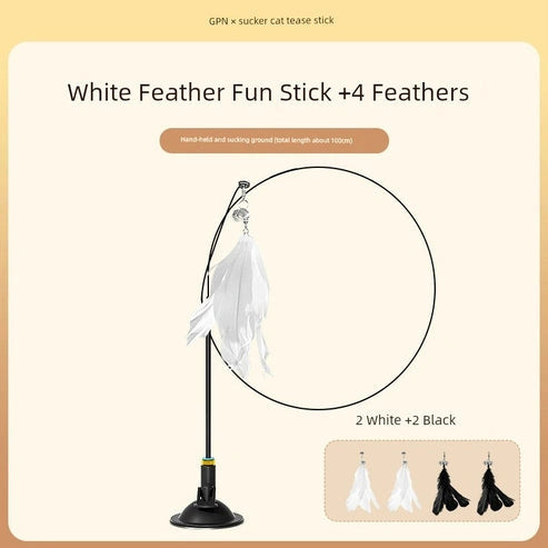 Aaponminimarket Suction Cup Cat Toy: Long Brush Holder