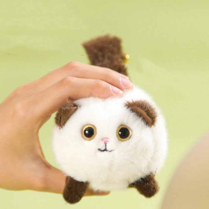 Aaponminimarket Wagging Tail Cat and Little Bunny Lucky Plush Drawstring Toys