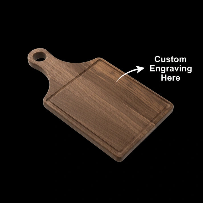 Aaponminimarket Walnut Paddle Cutting Board (13×12×7)
