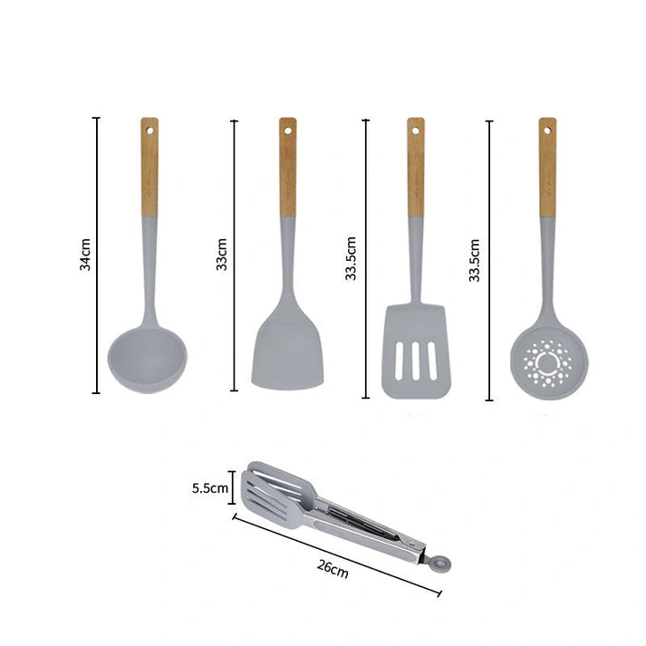 Aaponminimarket Heat-Resistant Silicone Utensils