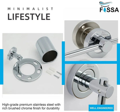 Aaponminimarket Round Stainless Steel Wall Mounted Soap Dish –Silver