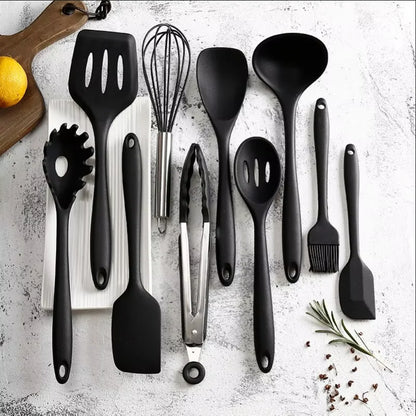 10 Piece Silicone Cookware Set for Kitchen