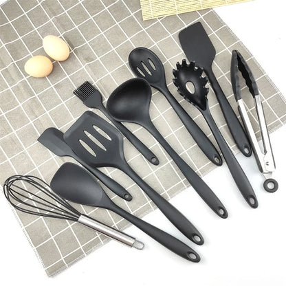 10 Piece Silicone Cookware Set for Kitchen