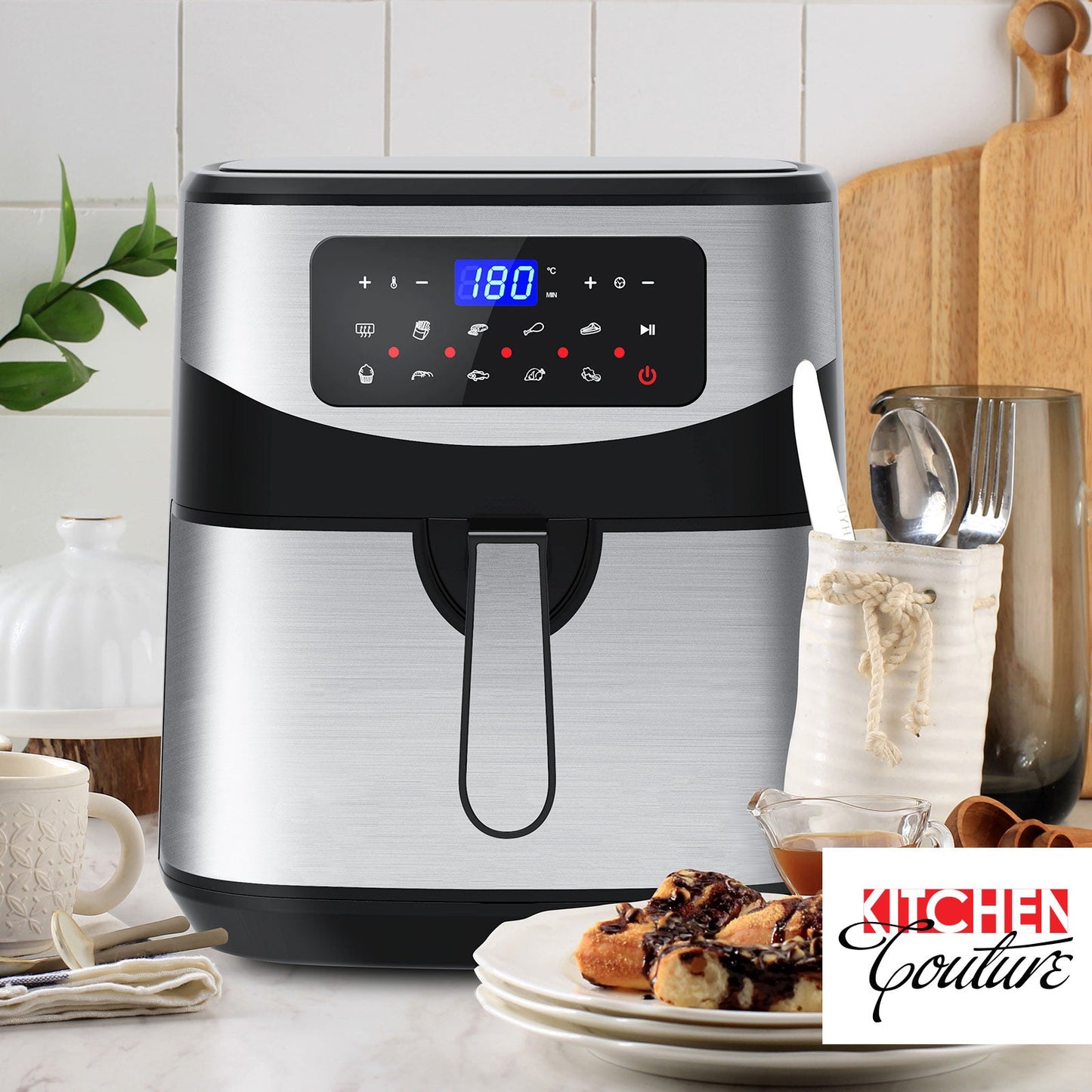 NNEIDS Kitchen Couture Digital 12L Air Fryer - Silver