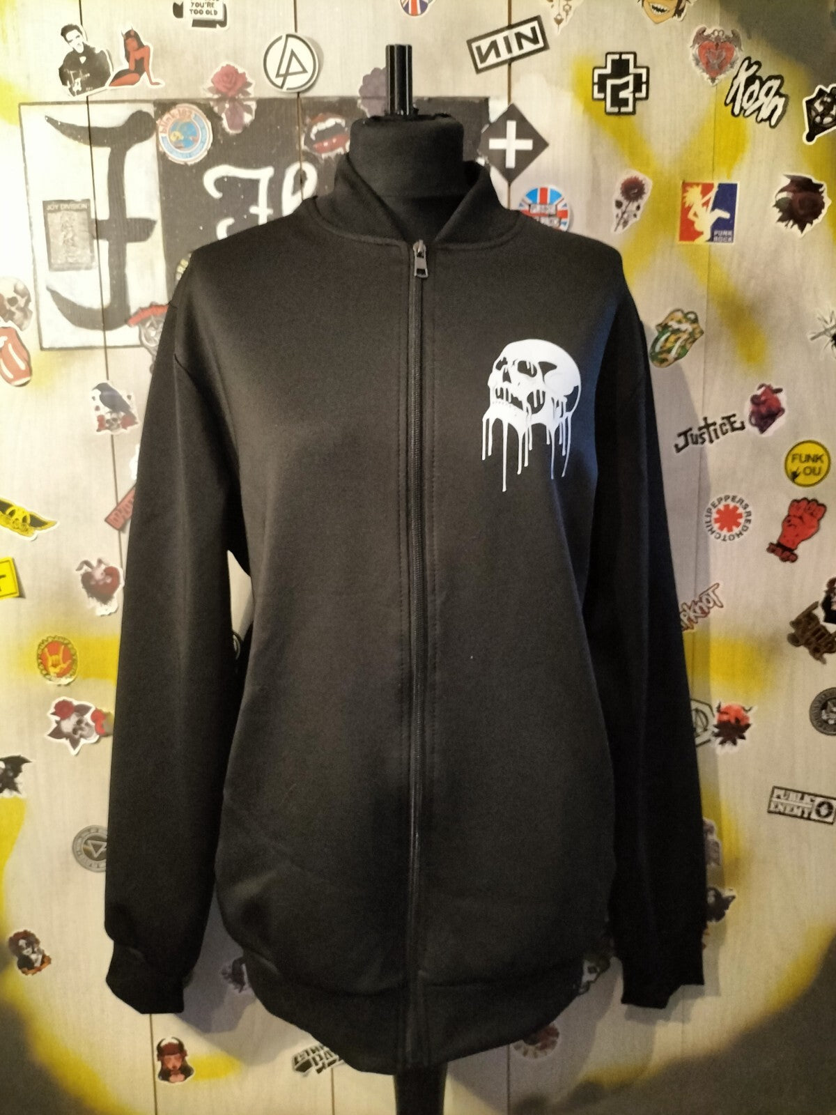 Skull Multicoloured Bomber Style Jacket