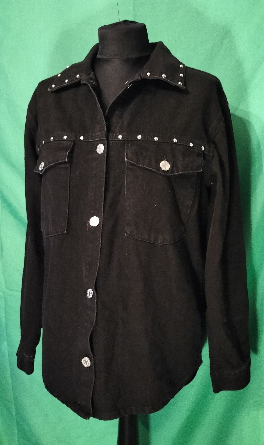 Skull Denim Jacket Size 10