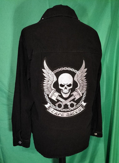 Skull Denim Jacket Size 10
