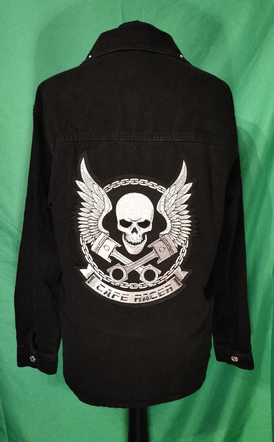 Skull Denim Jacket Size 10