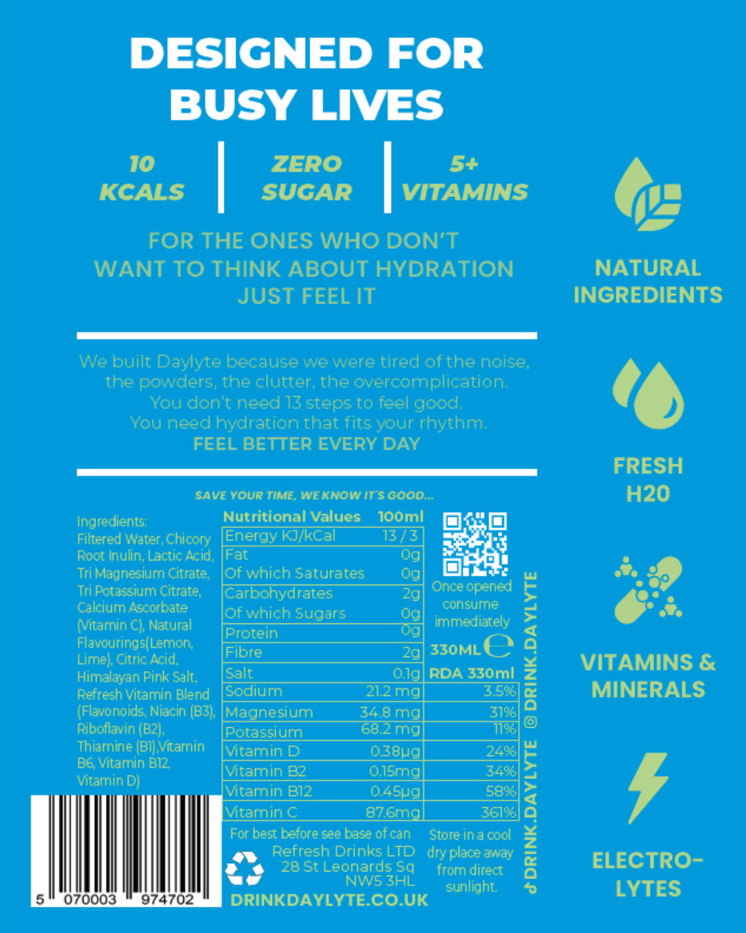 Daylyte Hydrate – Lemon & Lime