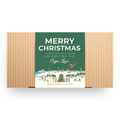 MERRY CHRISTMAS SNOW COFFEE GIFT BOX