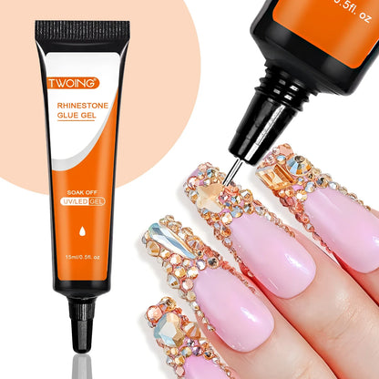 Aapon Mini Market Ltd Nail Glue for Rhinestones & Gems Gel (15mL)