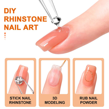 Aapon Mini Market Ltd Nail Glue for Rhinestones & Gems Gel (15mL)