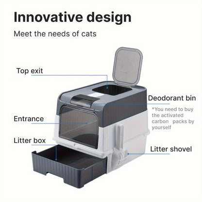 Extra Large Cat Litter Box Dual Entry