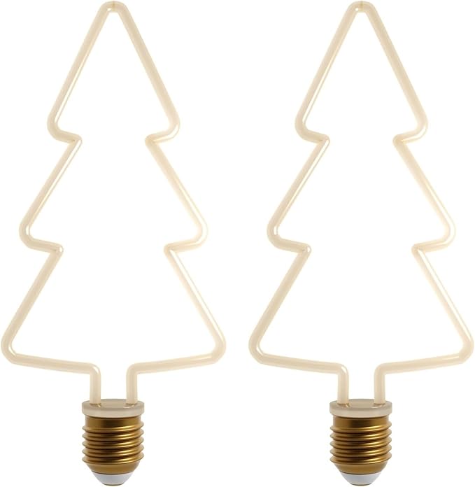 Christmas Shaped LED Bulbs E27 – 2700K Warm White, Dimmable