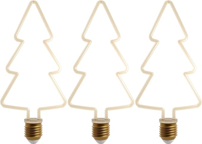 Christmas Shaped LED Bulbs E27 – 2700K Warm White, Dimmable