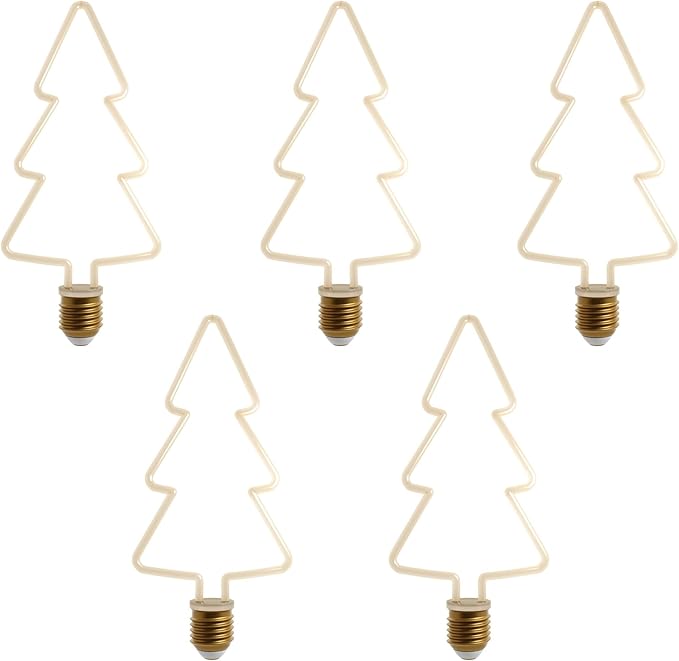 Christmas Shaped LED Bulbs E27 – 2700K Warm White, Dimmable
