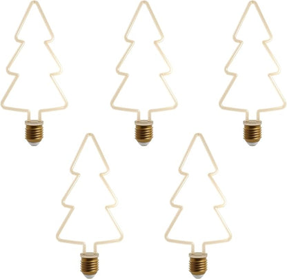 Christmas Shaped LED Bulbs E27 – 2700K Warm White, Dimmable