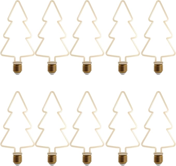 Christmas Shaped LED Bulbs E27 – 2700K Warm White, Dimmable