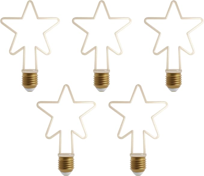 Christmas Shaped LED Bulbs E27 – 2700K Warm White, Dimmable