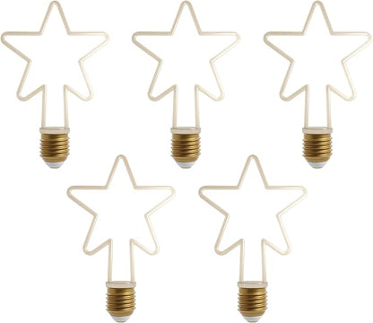 Christmas Shaped LED Bulbs E27 – 2700K Warm White, Dimmable