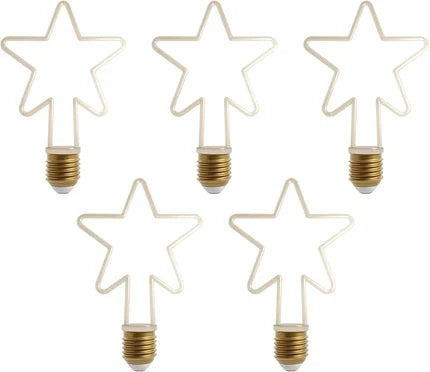 Christmas Shaped LED Bulbs E27 – 2700K Warm White, Dimmable