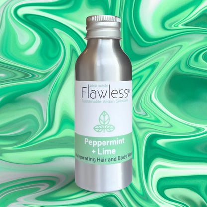 Flawless Men's Peppermint + Lime Hair & Body Wash