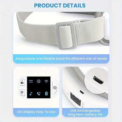 NNETM 4D Smart Eye & Face Massager with Heat, Vibration & Music