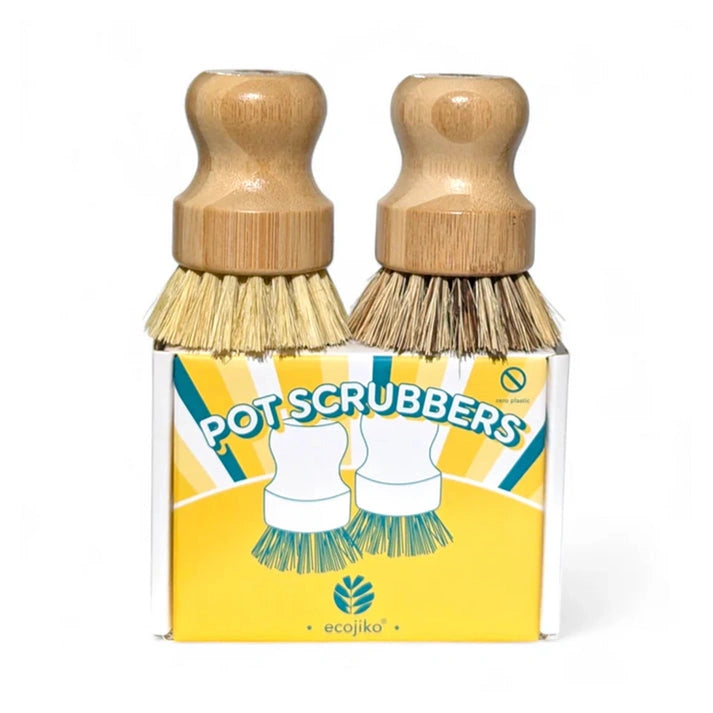 Aaponminimarket Sustainable Bamboo Pot Scrubbers