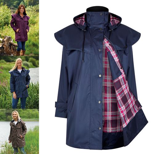 Champion Windsor Women's Waterproof Jacket – 3/4 Length Riding Coat